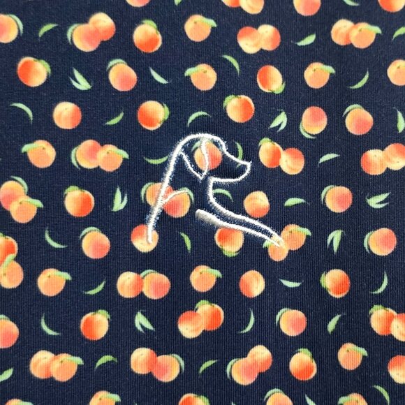 Rhoback The Peach SS Performance Polo - Blue Peaches - Sz M* - Picture 2 of 4